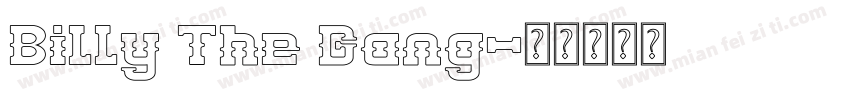 Billy The Gang字体转换